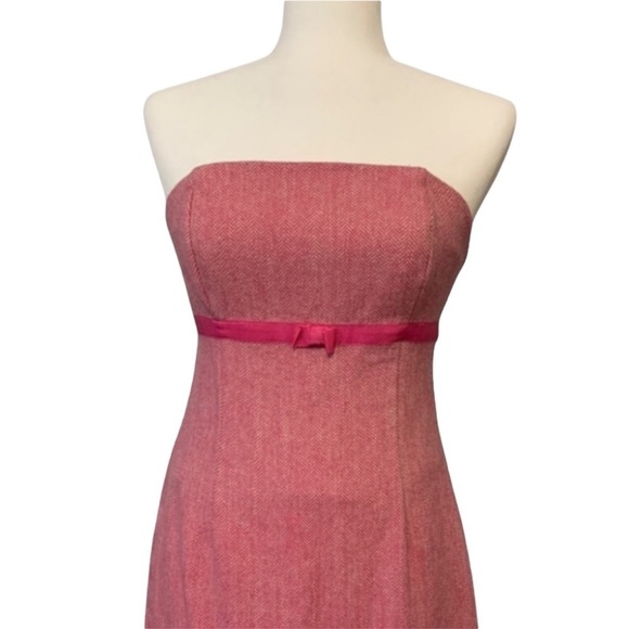 Wool Lilly Pulitzer Pink Strapless Dress - Size 6 - Picture 3 of 11